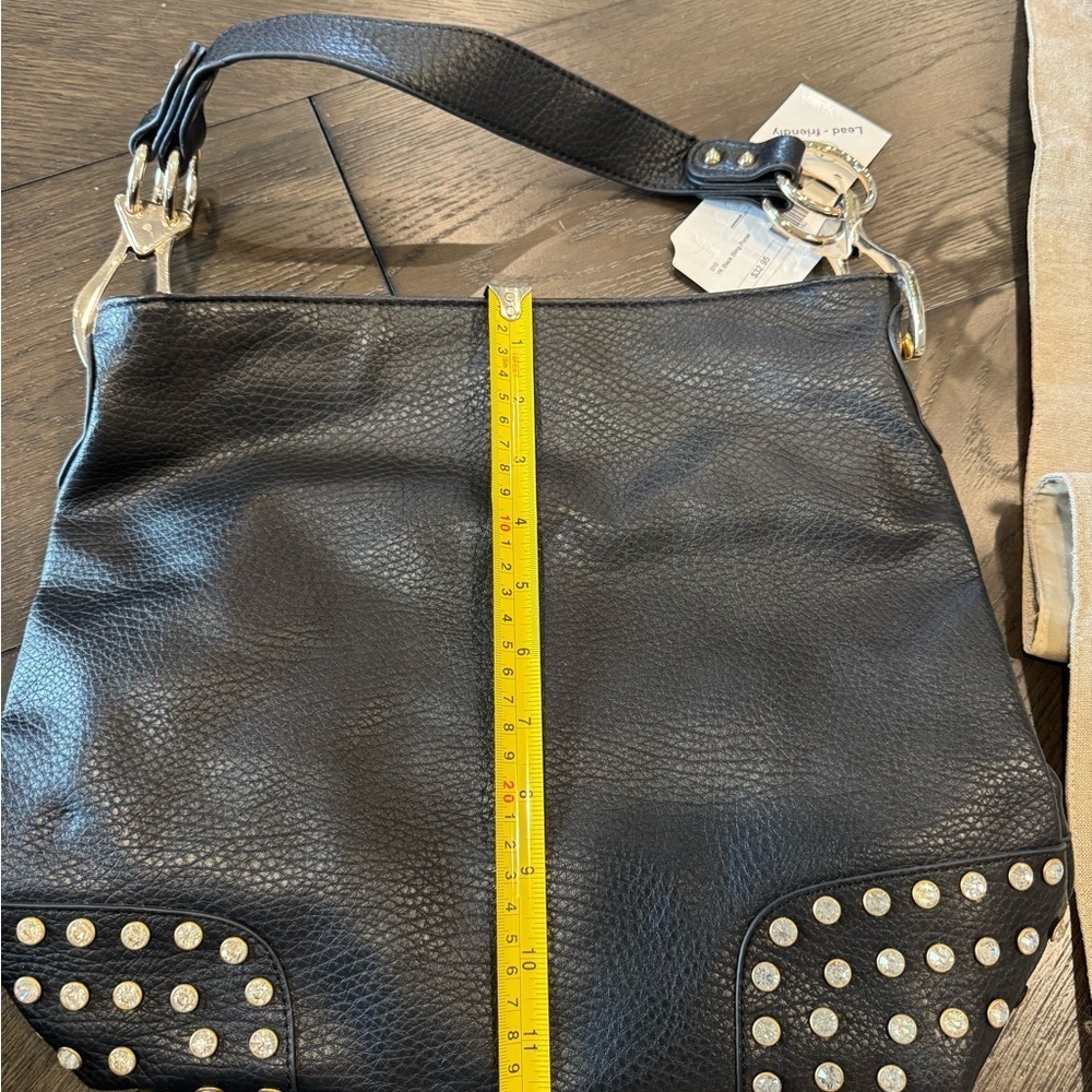 Rhinestone Accented Shoulder Bag - Picture 10 of 11